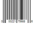 Barcode Image for UPC code 000221759886