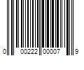 Barcode Image for UPC code 000222000079