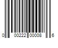 Barcode Image for UPC code 000222000086