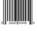 Barcode Image for UPC code 000223000054