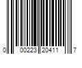 Barcode Image for UPC code 000223204117