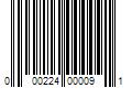 Barcode Image for UPC code 000224000091