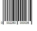 Barcode Image for UPC code 00022600000389