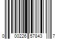 Barcode Image for UPC code 000226578437