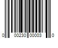 Barcode Image for UPC code 000230000030