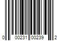 Barcode Image for UPC code 000231002392