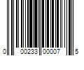 Barcode Image for UPC code 000233000075