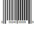 Barcode Image for UPC code 000240000099