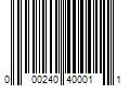 Barcode Image for UPC code 000240400011