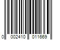 Barcode Image for UPC code 00024100116669