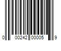 Barcode Image for UPC code 000242000059