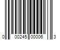 Barcode Image for UPC code 000245000063