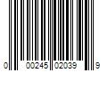 Barcode Image for UPC code 000245020399