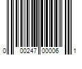 Barcode Image for UPC code 000247000061