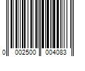 Barcode Image for UPC code 00025000040801