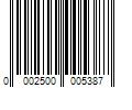 Barcode Image for UPC code 00025000053818