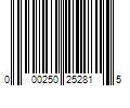 Barcode Image for UPC code 000250252815