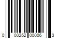 Barcode Image for UPC code 000252000063