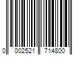 Barcode Image for UPC code 00025217148000