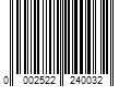 Barcode Image for UPC code 00025222400360