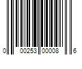 Barcode Image for UPC code 000253000086