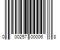 Barcode Image for UPC code 000257000068