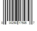 Barcode Image for UPC code 000258175857