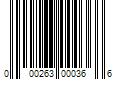 Barcode Image for UPC code 000263000366