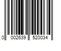 Barcode Image for UPC code 00026395200320