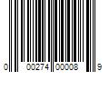 Barcode Image for UPC code 000274000089