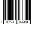 Barcode Image for UPC code 00027400264979