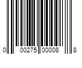 Barcode Image for UPC code 000275000088