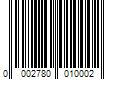 Barcode Image for UPC code 00027800100013