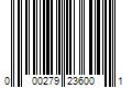 Barcode Image for UPC code 000279236001