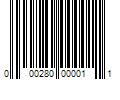 Barcode Image for UPC code 000280000011