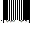 Barcode Image for UPC code 0002800000228