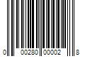 Barcode Image for UPC code 000280000028