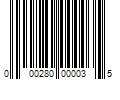 Barcode Image for UPC code 000280000035