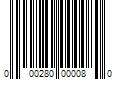 Barcode Image for UPC code 000280000080