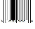 Barcode Image for UPC code 000283000056