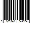 Barcode Image for UPC code 00028400443753