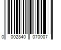 Barcode Image for UPC code 00028400700016