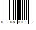 Barcode Image for UPC code 000286000077