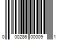 Barcode Image for UPC code 000286000091