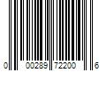 Barcode Image for UPC code 000289722006