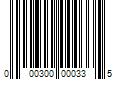 Barcode Image for UPC code 000300000335