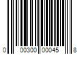 Barcode Image for UPC code 000300000458