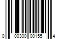 Barcode Image for UPC code 000300001554