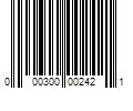 Barcode Image for UPC code 000300002421