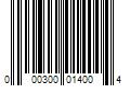 Barcode Image for UPC code 000300014004